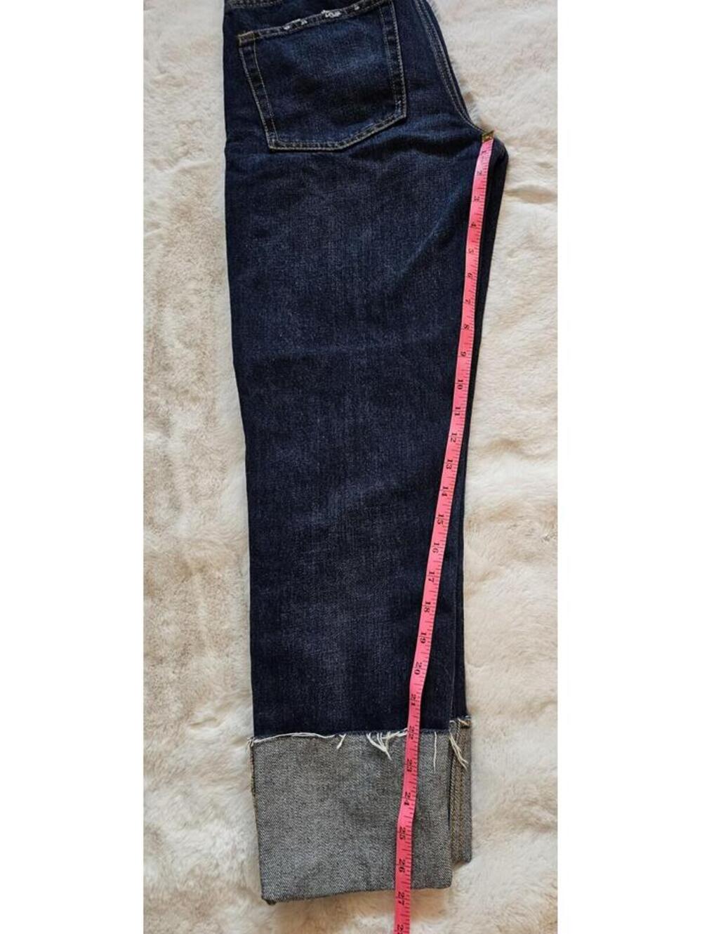 ZARA Trafaluc Cigarette Cuff Faux Pearl Jeans US 4 - Picture 5 of 6